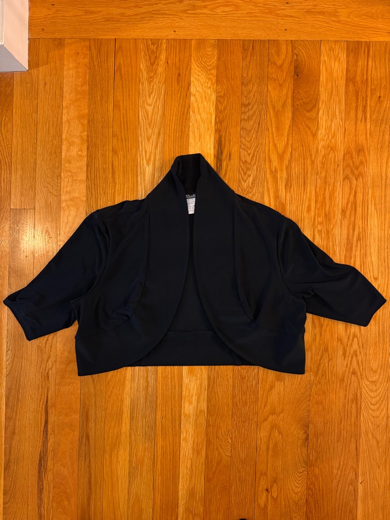 Bali Corp Black Cropped Bolero